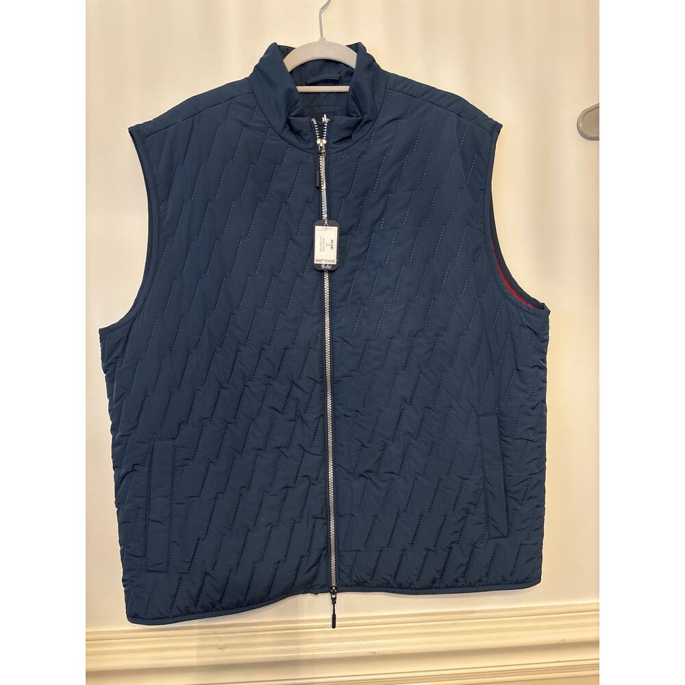 NWT Johnnie-O Belfry Quilted Lightweight Puffer Vest Navy Men's XL